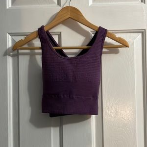 Alphalete size small deep purple sports top